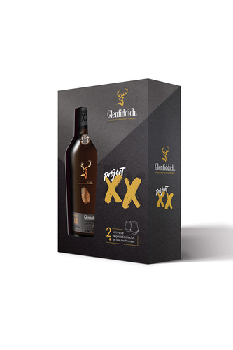 GLENFIDDICH PROJECT XX 47% 70CL COFFRET 2 VERRES