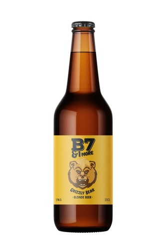 BIERE B7&1MORE GRIZZLY BEAR BLONDE 33CL 5%