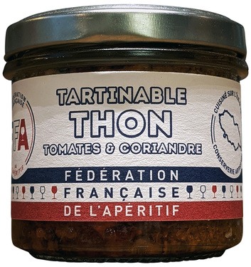 Federation Francaise De L'aperitif Tartinable Thon Tomates Coriandre 100g
