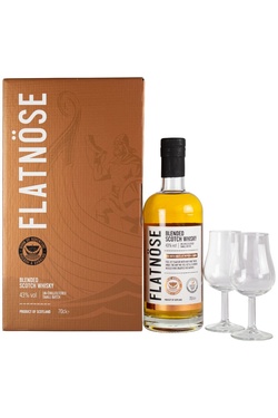 Whisky Ecosse Islay Blended Flatnose Coffret 2 Verres 43% 70cl