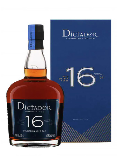 RHUM COLOMBIE DICTADOR 16 ANS 40% 70CL