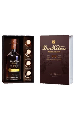 Rhum Caraibes Dos Maderas 43% 70cl Coffret Decouverte