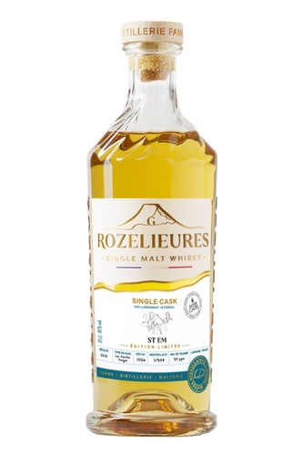WHISKY FRANCE ROZELIEURES ST EMILION CASK TOURBE 46% IC