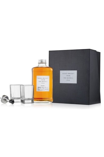 WHISKY JAPON BLEND NIKKA FROM THE BARREL 51,4% 50CL COFFRET 2 VERRES SILHOUETTE