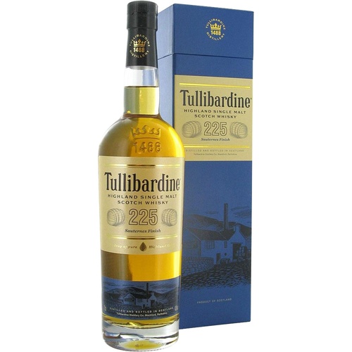 WHISKY ECOSSE HIGHLANDS SINGLE MALT TULLIBARDINE SAUTERN 225 43% 70CL