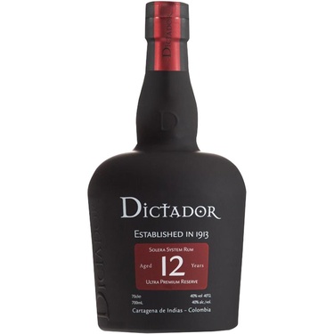 Rhum Colombie Dictador 12 Ans 40% 70cl